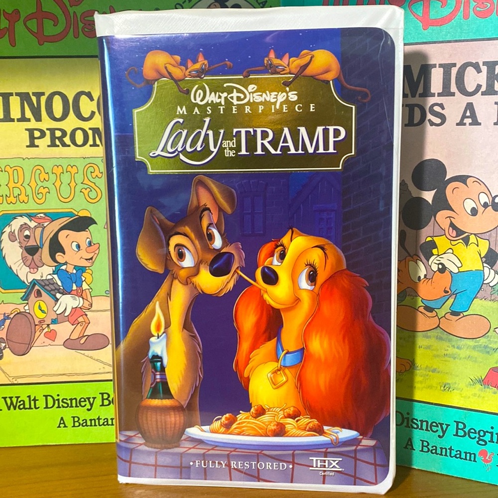 Classic Collectable Lady And The Tramp Masterpiece in VHS Tape